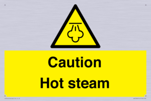 Caution Hot steam
